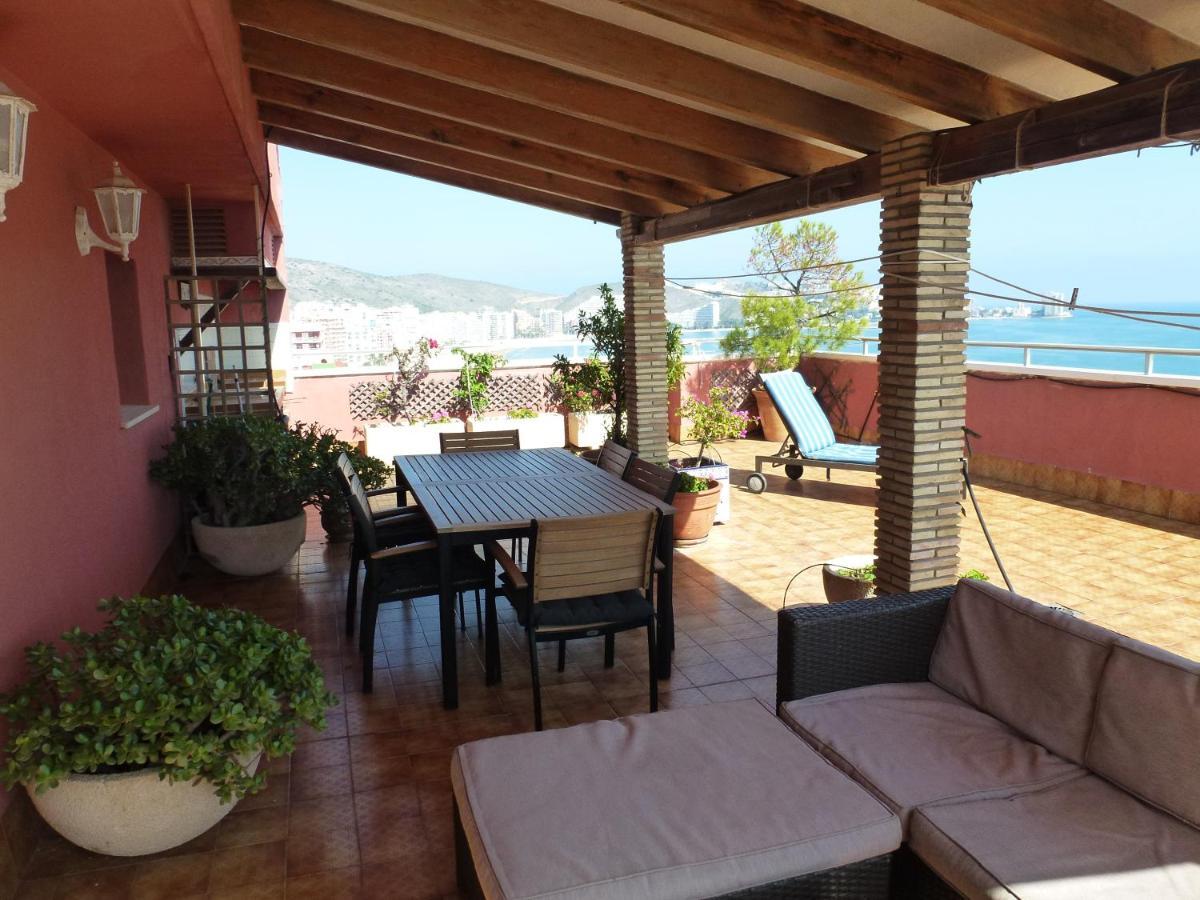 Espectacular Terraza Y Vistas En 1A Linea De Playa Leilighet Cullera Eksteriør bilde
