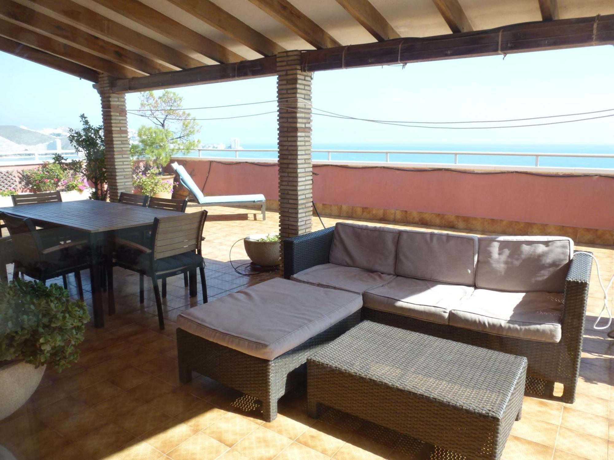 Espectacular Terraza Y Vistas En 1A Linea De Playa Leilighet Cullera Eksteriør bilde